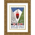 thumbnail image 1 of Vintage Apple Collection 22x32 Gold Ornate Wood Framed with Double Matting Museum Art Print Titled - Morzine, 1 of 4