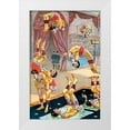 thumbnail image 1 of Vintage Apple Collection 22x32 White Modern Wood Framed Museum Art Print Titled - Seven Acrobats, 1 of 4