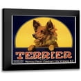 thumbnail image 1 of Vintage Apple Collection 23x20 Black Modern Framed Museum Art Print Titled - Terrier Label, 1 of 5