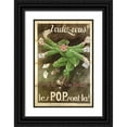 thumbnail image 1 of Vintage Apple Collection 23x32 Black Ornate Wood Framed with Double Matting Museum Art Print Titled - La Vie Facile, 1 of 4