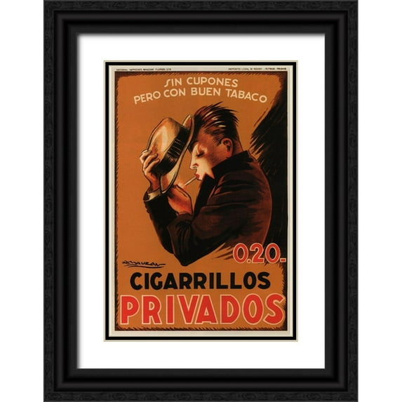 Vintage Apple Collection 23x32 Black Ornate Wood Framed with Double Matting Museum Art Print Titled - Privados