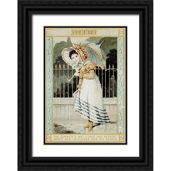 Vintage Apple Collection 23x32 Black Ornate Wood Framed with Double Matting Museum Art Print Titled - Summerrain