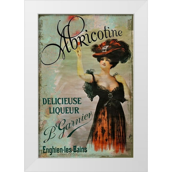 Vintage Apple Collection 23x32 White Modern Wood Framed Museum Art Print Titled - Abricotine