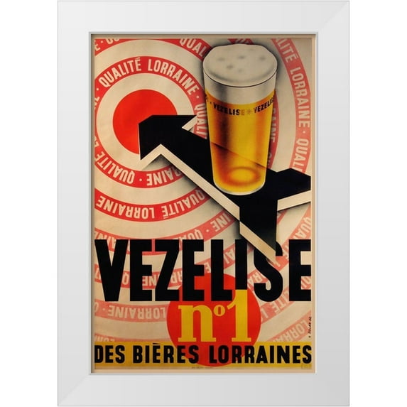 Vintage Apple Collection 23x32 White Modern Wood Framed Museum Art Print Titled - Beer Vezelise