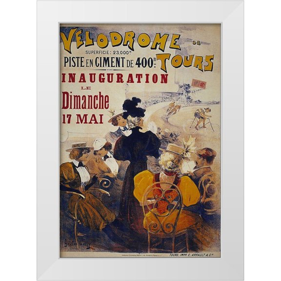 Vintage Apple Collection 23x32 White Modern Wood Framed Museum Art Print Titled - Bike 39