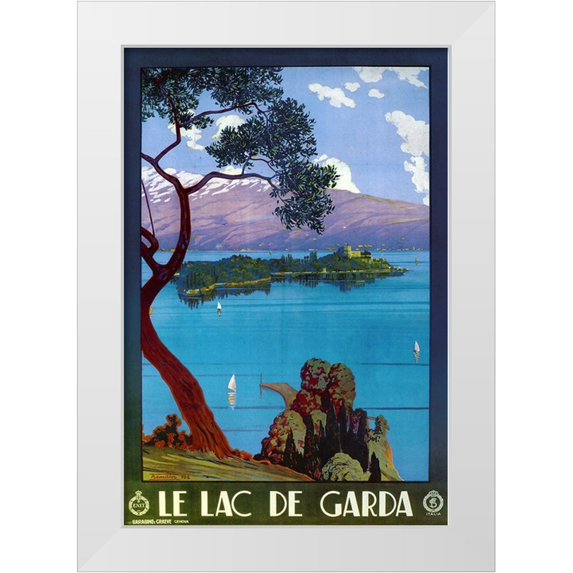 Vintage Apple Collection 23x32 White Modern Wood Framed Museum Art Print Titled - Le Garda