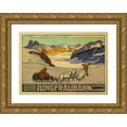 thumbnail image 1 of Vintage Apple Collection 24x18 Gold Ornate Wood Framed with Double Matting Museum Art Print Titled - Jungfraubahn, 1 of 4