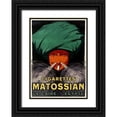 thumbnail image 1 of Vintage Apple Collection 24x32 Black Ornate Wood Framed with Double Matting Museum Art Print Titled - Cigarettes Matossian, 1 of 4