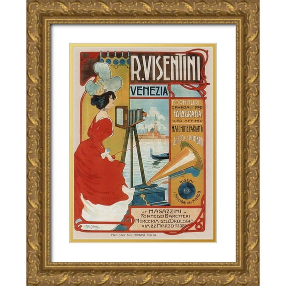 Vintage Apple Collection 24x32 Gold Ornate Wood Framed with Double Matting Museum Art Print Titled - Italian Photo Supplies