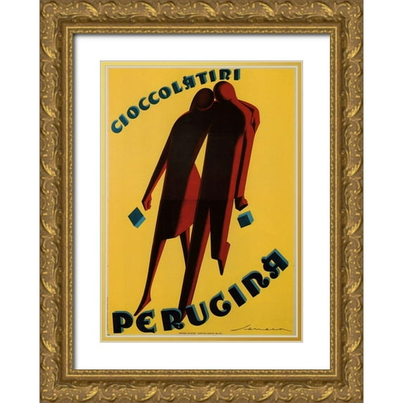 Vintage Apple Collection 24x32 Gold Ornate Wood Framed with Double Matting Museum Art Print Titled - PeruginaII