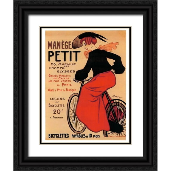 Vintage Apple Collection 25x32 Black Ornate Wood Framed with Double Matting Museum Art Print Titled - Manege Petit