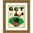 thumbnail image 1 of Vintage Apple Collection 25x32 Gold Ornate Wood Framed with Double Matting Museum Art Print Titled - Pipperment, 1 of 4