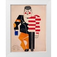 thumbnail image 1 of Vintage Apple Collection 25x32 White Modern Wood Framed Museum Art Print Titled - Fernand Léger - Skating Rink Design For Costume For The Ballet Suédois-Paris-1922, 1 of 4