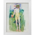 thumbnail image 1 of Vintage Apple Collection 25x32 White Modern Wood Framed Museum Art Print Titled - Frantisek Kupka - Girl with a Ball, 1 of 4