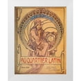 thumbnail image 1 of Vintage Apple Collection 25x32 White Modern Wood Framed Museum Art Print Titled - Mucha Quarter Latin, 1 of 4