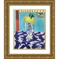 thumbnail image 1 of Vintage Apple Collection 26x32 Gold Ornate Wood Framed with Double Matting Museum Art Print Titled - Matisse Table, 1 of 4