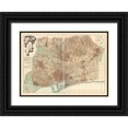 thumbnail image 1 of Vintage Apple Collection 32x24 Black Ornate Wood Framed with Double Matting Museum Art Print Titled - Barcelona, 1 of 4