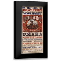 Vintage Apple Collection 8x14 Black Modern Framed Museum Art Print Titled - Omaha