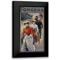 Vintage Apple Collection 9x14 Black Modern Framed Museum Art Print Titled - Bike 35