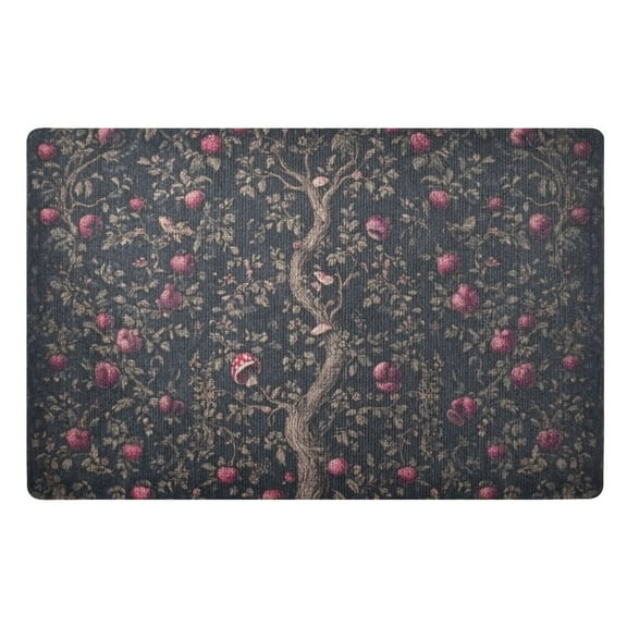 Vintage Apple Tree Print Floor Door Mat Outdoor Indoor for Home Entrance Welcome Mats 32"x20"