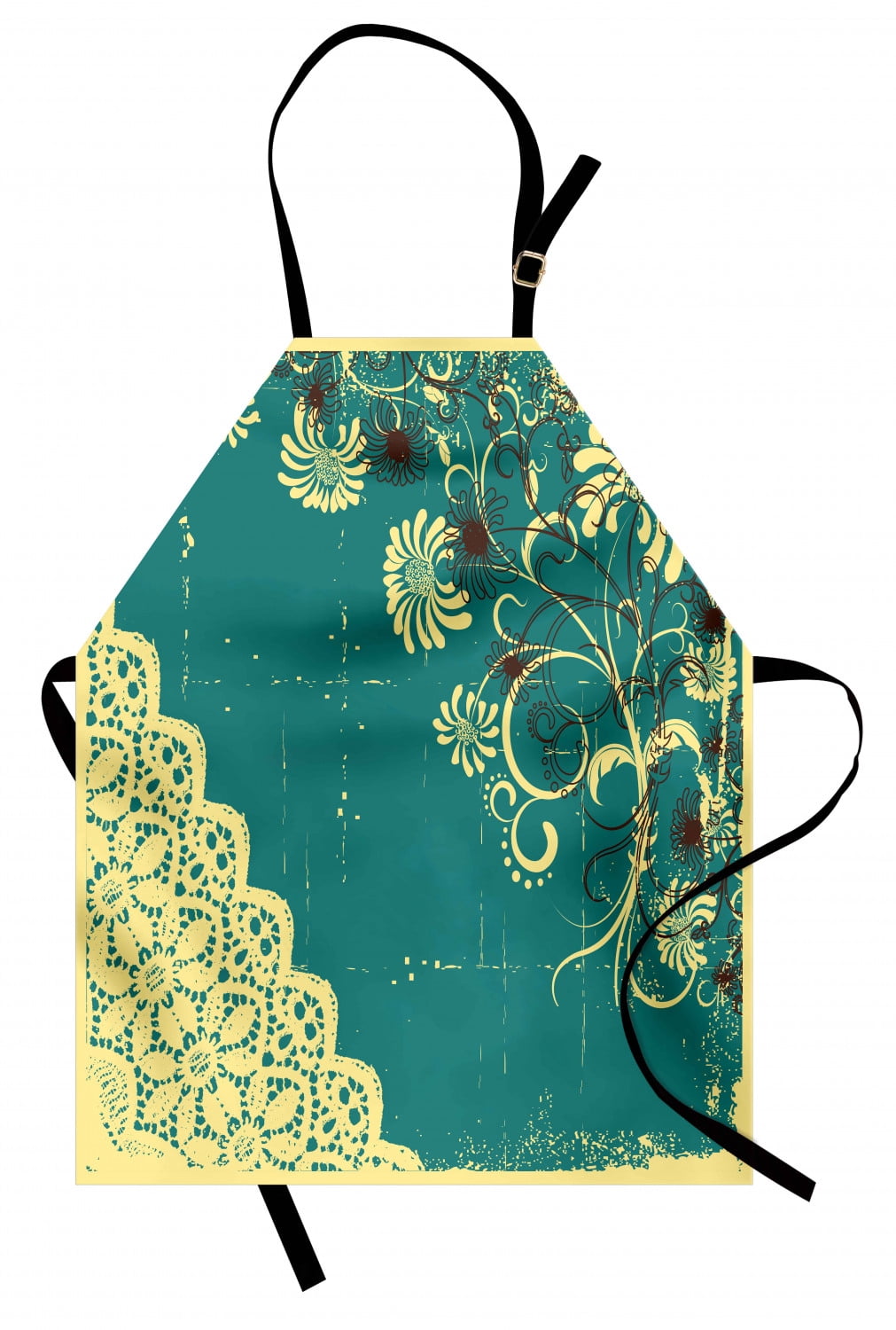 Vintage Apron Retro Abstract Image with Modern Backdrop and Lace and ...
