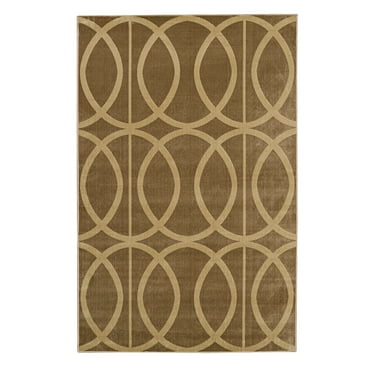 Vintage Arabesque Rug Beige 5x76 Microfiber Polyester Short Pile Distressed
