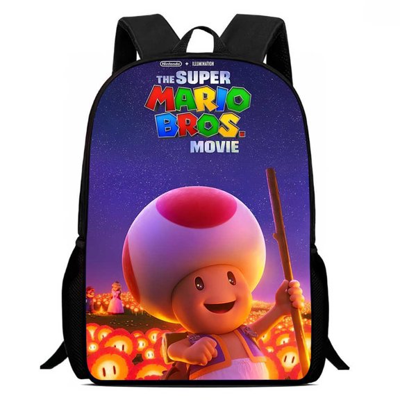 Vintage Arcade Backpack - 3D Cartoon Character All Over Print Casual Daypack - Large Capacity Oxford Cloth Shoulder Bag for College, Commute, Travel, Streetwear & Daily Use