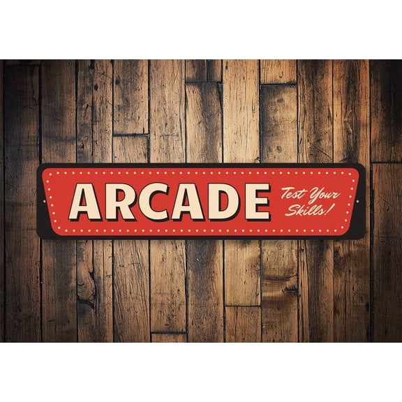 Vintage Arcade Sign 1900 Arcade Sign Arcade Lovers Arcade Sign Arcade Room Arcade Decor Family Arcade - Decorations - Size: 16 x 4 Inches