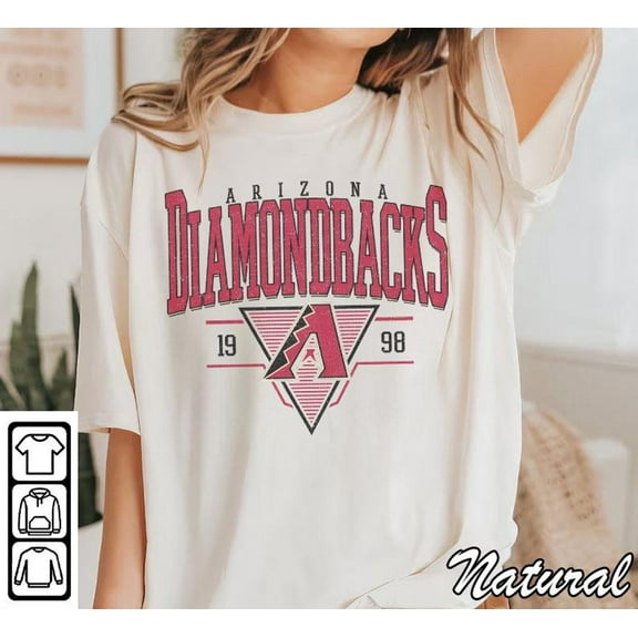 Vintage Arizona T-shirt | Baseball Arizona EST 1998 shirt, Natural Color, Size S