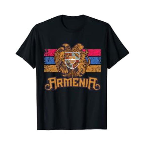 Vintage Armenia Flag Family Crest - Armenian Country Gifts T-Shirt