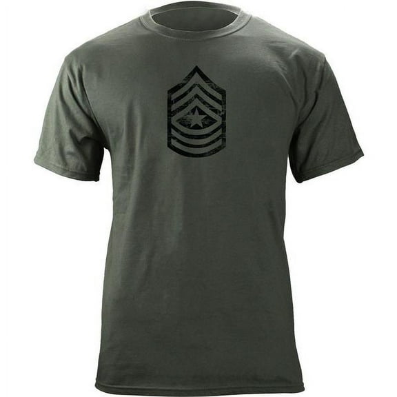 Vintage Army E-9 Sergeant Major Rank Veteran T-Shirt