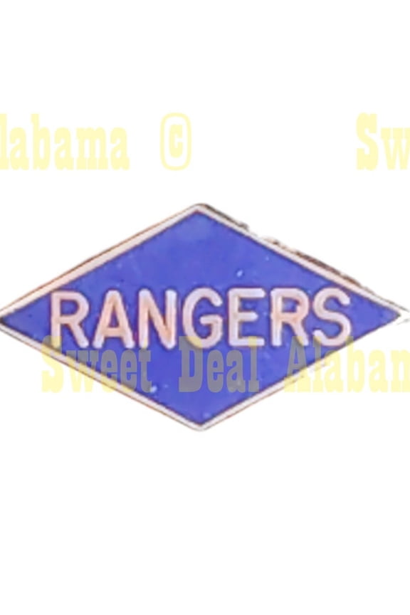 Vintage Army Rangers Tab Diamond Hat, Lapel Novelty Collectors Pin 1"W x 1/2"H