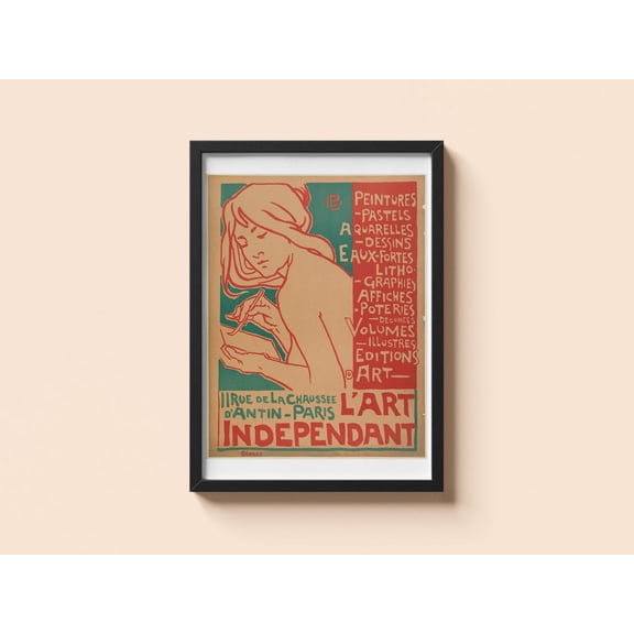 Vintage Art Emile Berchmans Lithograph Wall Art Unframed Paper Print