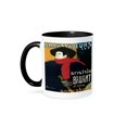 thumbnail image 1 of Vintage Art Nouveau Ambassadreurs Aristide Bruant Poster, 11oz Two-Tone Black Mug, 1 of 7