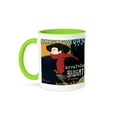 thumbnail image 1 of Vintage Art Nouveau Ambassadreurs Aristide Bruant Poster, 15oz Two-Tone Green Mug, 1 of 7