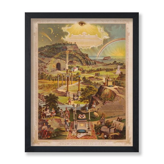 Vintage Art Poster Wall Art Print From Darkness to Light Great Wall Decor Gift for Home & Office