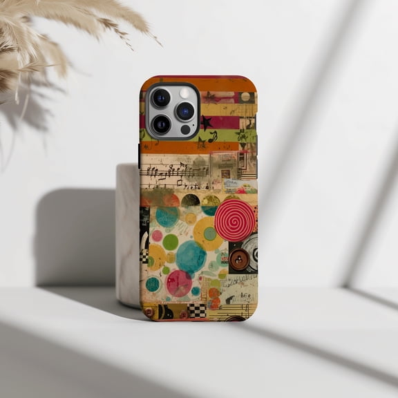 Vintage Artistic Collage Phone Case Star Aesthetic Funky Pattern Shockproof Cover For iPhone Samsung Galaxy Pixel