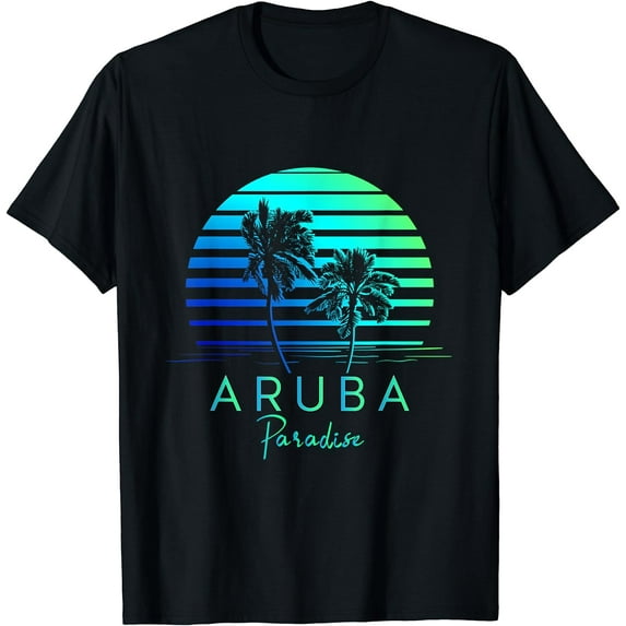 Vintage Aruba Beach Tropical Vibes Vacation Souvenir Gift T-Shirt