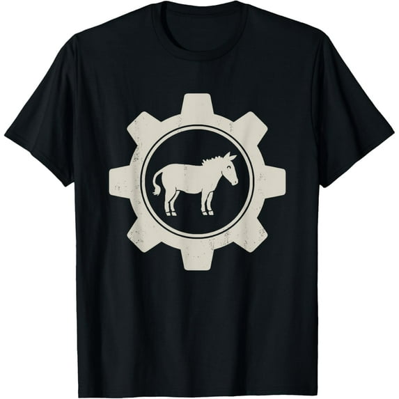 Vintage Ass In Gear Funny Donkey T-Shirt
