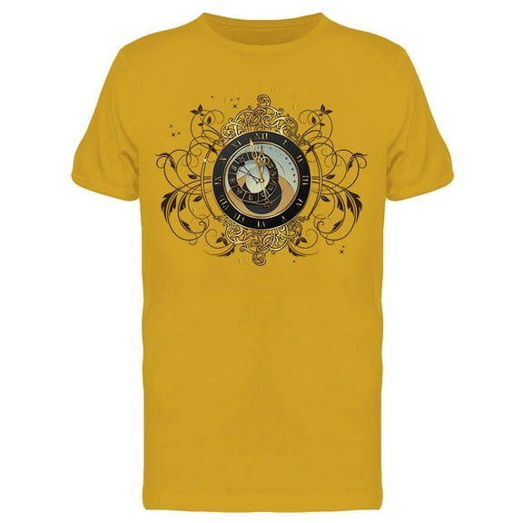 Vintage Astronomical Clock T-Shirt Men -Image by Shutterstock, Male Medium