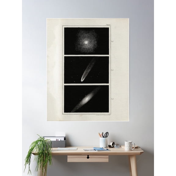 Vintage Astronomy Poster Wall Art, Modern Wall Decor For Living Room Bedroom, 16x24 UNFRAMED