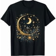thumbnail image 1 of Vintage Astronomy Stars Moon and Sun Gifts Shirts Graphic Tees Men Women Boys Girls Crew Neck Short Sleeve T-Shirt, 1 of 7