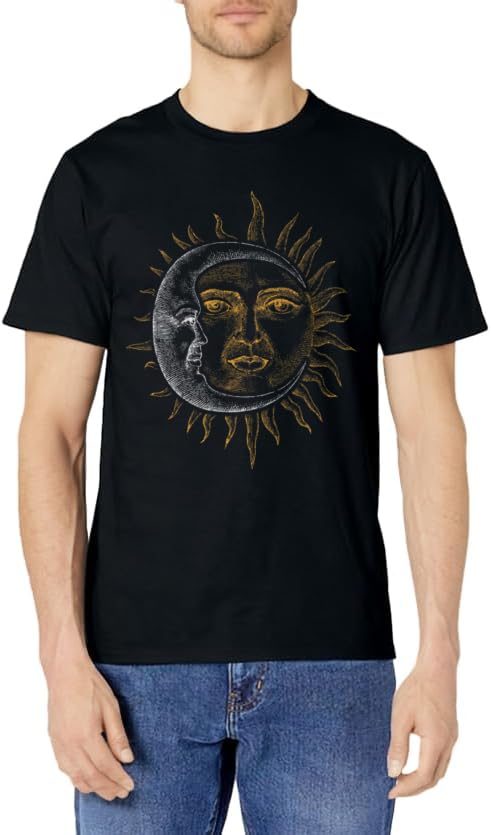 Vintage Astronomy Stars Sun Moon Planets Astronaut T-Shirt - Walmart.com