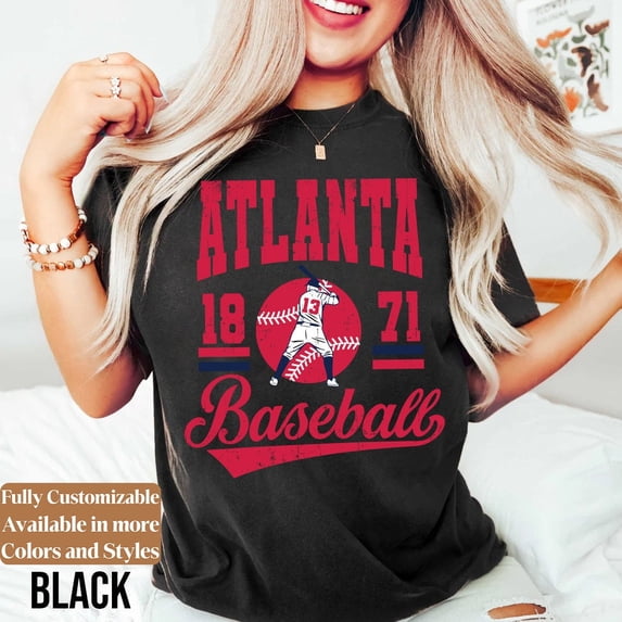 Vintage Atlanta Baseball shirt • Atlanta Baseball Sweatshirt • Vintage Retro Style Atlanta Baseball Tee Gift Shirt 