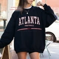 thumbnail image 1 of Vintage Atlanta Football Sweatshirt, Atl Shirt, Black Color, Size S, 1 of 4