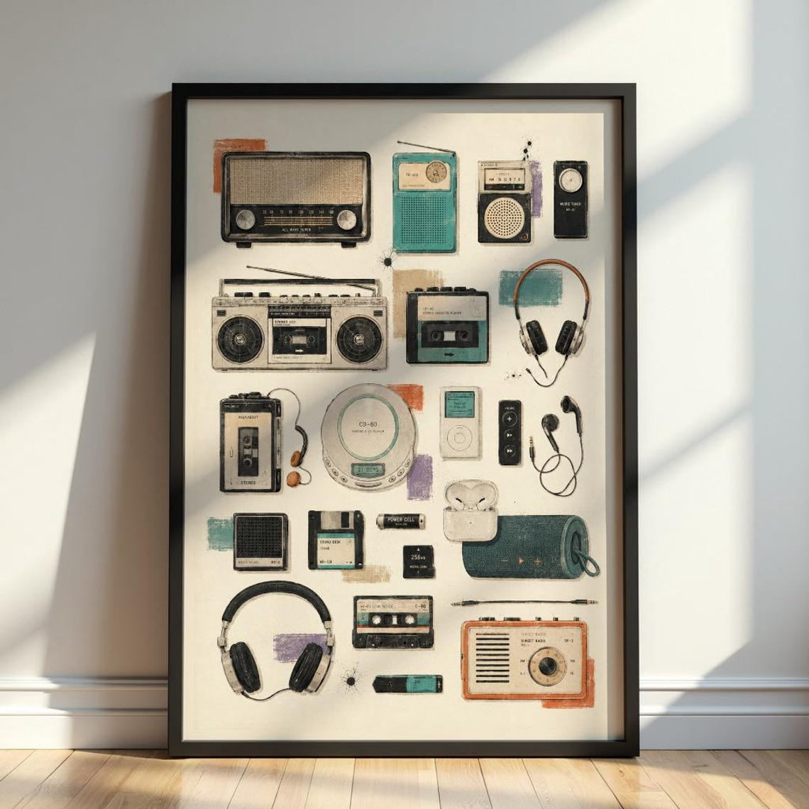Vintage-Audio-Wall-Art-Retro-