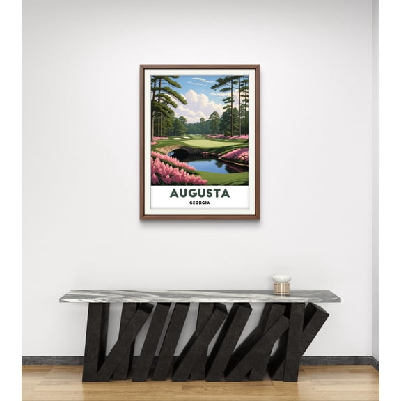 Vintage Augusta Golf Course Poster Iconic Green Fairways Perfect For Golf Enthusiasts And Classic Sports Decor , Poster Print Only