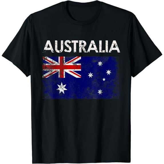 Vintage Australia Australian Flag Pride Gift T-Shirt