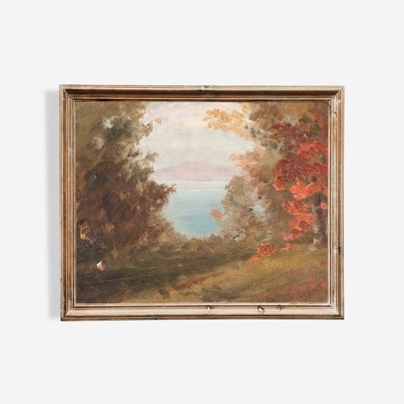 Neutral Roses Printable Moody Autumn Fields Landscape Wall Art Print, Vintage Decor - Walmart.com