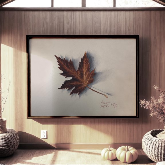 Vintage Autumn Leaf Botanical Wall Art Poster , Poster Print Only